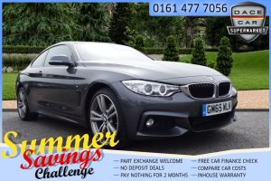Used 2016 GREY BMW 4 SERIES Coupe 3.0 430D XDRIVE M SPORT 2d AUTO 255 BHP (reg. 2016-01-28) for sale in Saddleworth