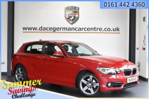 Used 2016 RED BMW 1 SERIES Hatchback 1.5 118I SPORT 5DR 134 BHP (reg. 2016-04-18) for sale in Urmston