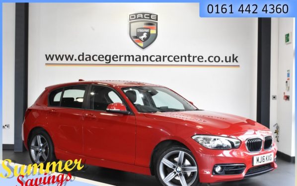 Used 2016 RED BMW 1 SERIES Hatchback 1.5 118I SPORT 5DR 134 BHP (reg. 2016-04-18) for sale in Urmston