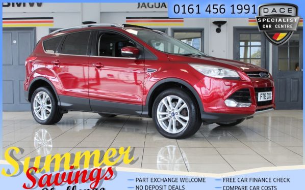 Used 2016 RED FORD KUGA Hatchback 2.0 TITANIUM X SPORT AWD TDCI 5d 177 BHP (reg. 2016-03-24) for sale in Hazel Grove