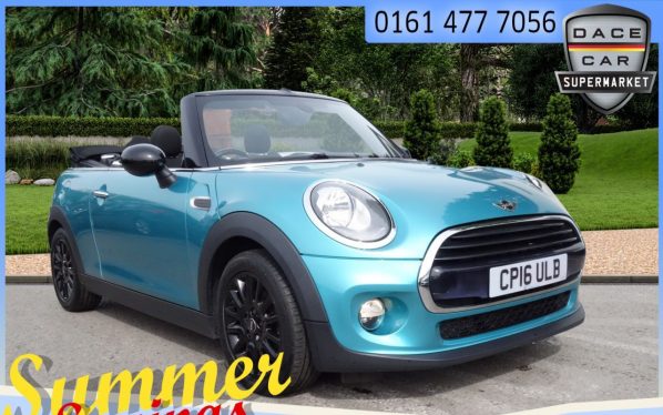Used 2016 TURQUOISE MINI CONVERTIBLE Convertible 1.5 COOPER D 2d 114 BHP (reg. 2016-06-30) for sale in Saddleworth