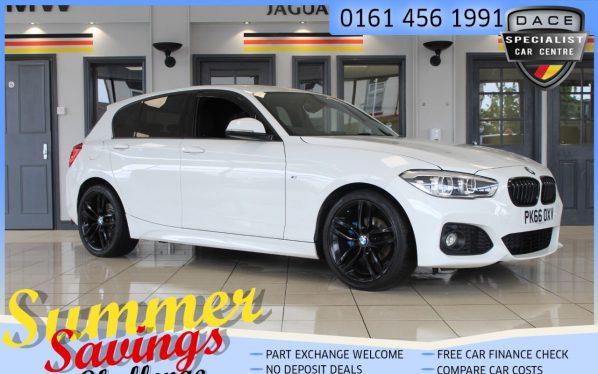 Used 2016 WHITE BMW 1 SERIES Hatchback 2.0 118D M SPORT 5d 147 BHP (reg. 2016-09-13) for sale in Hazel Grove