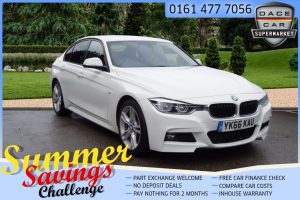 Used 2016 WHITE BMW 3 SERIES Saloon 2.0 320D M SPORT 4d AUTO 188 BHP (reg. 2016-09-06) for sale in Saddleworth
