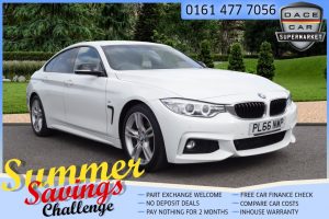 Used 2016 WHITE BMW 4 SERIES Coupe 2.0 420D M SPORT GRAN COUPE 4d 188 BHP (reg. 2016-12-09) for sale in Saddleworth