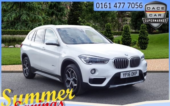 Used 2016 WHITE BMW X1 Estate 2.0 XDRIVE18D XLINE 5d AUTO 148 BHP (reg. 2016-05-16) for sale in Saddleworth