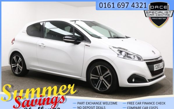 Used 2016 WHITE PEUGEOT 208 Hatchback 1.2 PURETECH S/S GT LINE 3d 110 BHP (reg. 2016-06-30) for sale in Farnworth