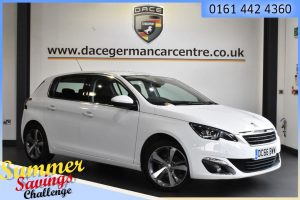 Used 2016 WHITE PEUGEOT 308 Hatchback 1.2 PURETECH S/S ALLURE 5DR 130 BHP (reg. 2016-11-25) for sale in Urmston