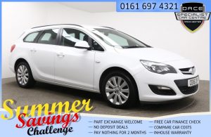 Used 2016 WHITE VAUXHALL ASTRA Estate 1.6 TECH LINE 5d 113 BHP (reg. 2016-03-30) for sale in Farnworth