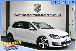 Used 2016 WHITE VOLKSWAGEN GOLF Hatchback 2.0 GTI DSG 5d AUTO 218 BHP (reg. 2016-12-12) for sale in Urmston
