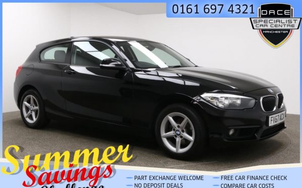 Used 2017 BLACK BMW 1 SERIES Hatchback 2.0 118D SE 3d 147 BHP (reg. 2017-10-31) for sale in Farnworth