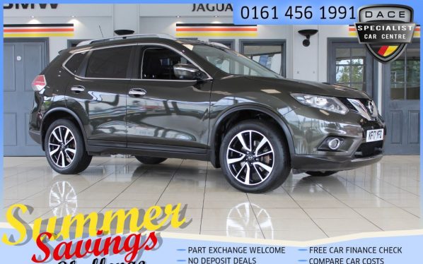 Used 2017 GREEN NISSAN X-TRAIL Estate 1.6 N-VISION DCI 5d 130 BHP (reg. 2017-05-25) for sale in Hazel Grove