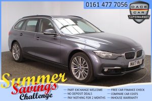 Used 2017 GREY BMW 3 SERIES Estate 2.0 320I XDRIVE LUXURY TOURING 5d AUTO 181 BHP (reg. 2017-03-24) for sale in Saddleworth