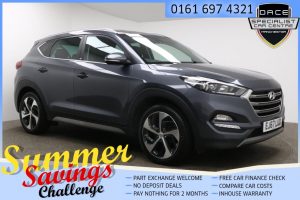 Used 2017 GREY HYUNDAI TUCSON Estate 1.6 T-GDI SPORT EDITION 5d 175 BHP (reg. 2017-11-30) for sale in Farnworth