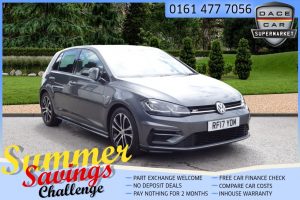 Used 2017 GREY VOLKSWAGEN GOLF Hatchback 2.0 R-LINE TDI BLUEMOTION TECHNOLOGY 5d 148 BHP (reg. 2017-08-07) for sale in Saddleworth