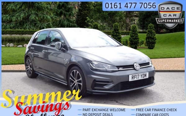 Used 2017 GREY VOLKSWAGEN GOLF Hatchback 2.0 R-LINE TDI BLUEMOTION TECHNOLOGY 5d 148 BHP (reg. 2017-08-07) for sale in Saddleworth