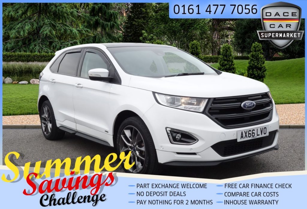 Used 2017 WHITE FORD EDGE Estate 2.0 SPORT TDCI 5d AUTO 207 BHP (reg. 2017-01-25) for sale in Saddleworth