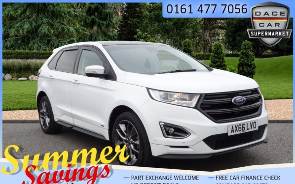 Used 2017 WHITE FORD EDGE Estate 2.0 SPORT TDCI 5d AUTO 207 BHP (reg. 2017-01-25) for sale in Saddleworth