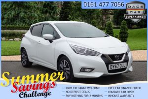 Used 2017 WHITE NISSAN MICRA Hatchback 1.5 DCI N-CONNECTA 5d 90 BHP (reg. 2017-10-02) for sale in Saddleworth