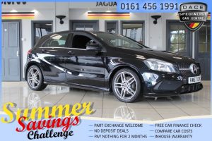 Used 2018 BLACK MERCEDES-BENZ A-CLASS Hatchback 2.1 A 200 D AMG LINE 5d 134 BHP (reg. 2018-01-31) for sale in Hazel Grove