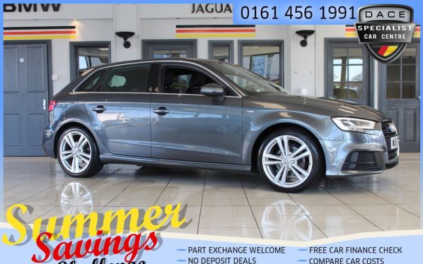 Used 2018 GREY AUDI A3 Hatchback 1.5 TFSI S LINE 5d 148 BHP (reg. 2018-03-07) for sale in Hazel Grove