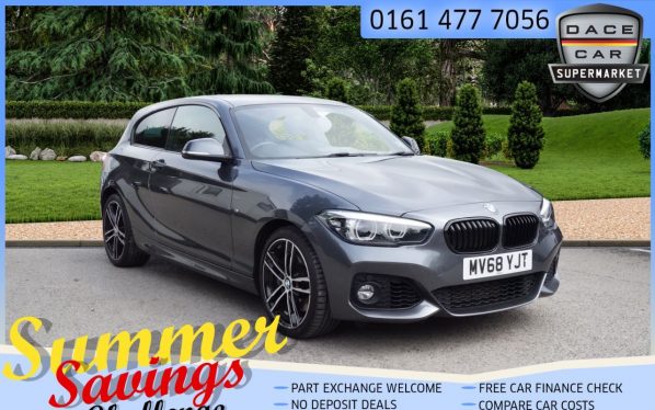 Used 2018 GREY BMW 1 SERIES Hatchback 1.5 118I M SPORT SHADOW EDITION 3d AUTO 134 BHP (reg. 2018-09-10) for sale in Saddleworth