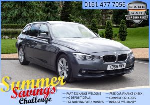 Used 2018 GREY BMW 3 SERIES Estate 1.5 318I SPORT TOURING 5d AUTO 135 BHP (reg. 2018-09-01) for sale in Saddleworth