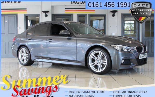 Used 2018 GREY BMW 3 SERIES Saloon 2.0 320D M SPORT 4d AUTO 188 BHP (reg. 2018-09-28) for sale in Hazel Grove