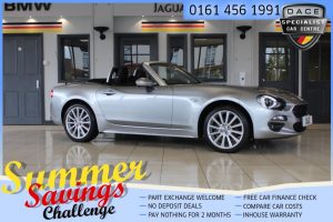 Used 2018 GREY FIAT 124 Convertible 1.4 SPIDER MULTIAIR LUSSO PLUS 2d 139 BHP (reg. 2018-06-16) for sale in Hazel Grove