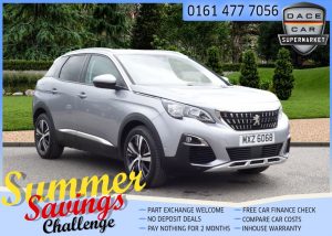 Used 2018 GREY PEUGEOT 3008 Hatchback 1.5 BLUEHDI S/S ALLURE 5d 129 BHP (reg. 2018-10-12) for sale in Saddleworth