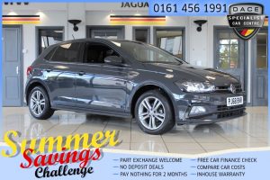 Used 2018 GREY VOLKSWAGEN POLO Hatchback 1.0 R-LINE TSI 5d 94 BHP (reg. 2018-11-07) for sale in Hazel Grove