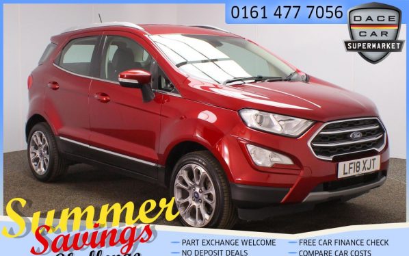 Used 2018 RED FORD ECOSPORT Hatchback 1.0 TITANIUM 5d 124 BHP (reg. 2018-03-16) for sale in Saddleworth