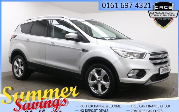 Used 2018 SILVER FORD KUGA Hatchback 1.5 ZETEC TDCI 5d AUTO 119 BHP (reg. 2018-03-20) for sale in Farnworth
