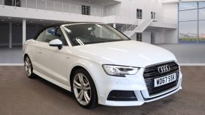 Used 2018 WHITE AUDI A3 Convertible 1.5 TFSI S LINE 2d 148 BHP (reg. 2018-02-24) for sale in Saddleworth