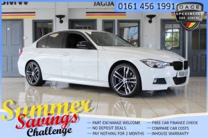 Used 2018 WHITE BMW 3 SERIES Saloon 2.0 320D M SPORT SHADOW EDITION 4d AUTO 188 BHP (reg. 2018-10-19) for sale in Hazel Grove