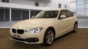 Used 2018 WHITE BMW 3 SERIES Saloon 2.0 320D SPORT 4d AUTO 188 BHP (reg. 2018-01-18) for sale in Farnworth