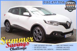 Used 2018 WHITE RENAULT KADJAR Hatchback 1.5 DYNAMIQUE S NAV DCI 5d 110 BHP (reg. 2018-03-19) for sale in Saddleworth