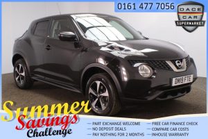 Used 2019 BLACK NISSAN JUKE Hatchback 1.6 BOSE PERSONAL EDITION XTRONIC 5d AUTO 112 BHP (reg. 2019-06-30) for sale in Saddleworth