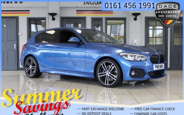 Used 2019 BLUE BMW 1 SERIES Hatchback 1.5 116D M SPORT SHADOW EDITION 5d 114 BHP (reg. 2019-03-29) for sale in Hazel Grove