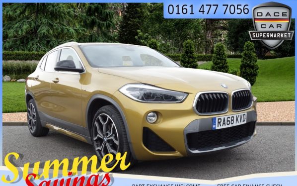 Used 2019 GOLD BMW X2 Hatchback 2.0 SDRIVE18D M SPORT X 5d AUTO 148 BHP (reg. 2019-01-24) for sale in Saddleworth