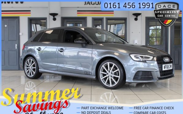 Used 2019 GREY AUDI A3 Hatchback 1.0 SPORTBACK TFSI BLACK EDITION 5d 114 BHP (reg. 2019-01-01) for sale in Hazel Grove