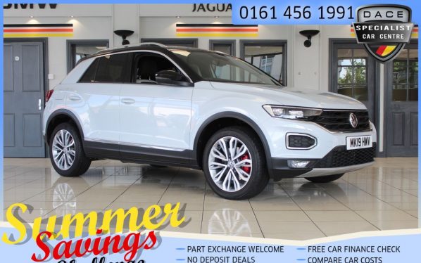 Used 2019 SILVER VOLKSWAGEN T-ROC Hatchback 1.5 SEL TSI EVO DSG 5d AUTO 148 BHP (reg. 2019-03-01) for sale in Hazel Grove