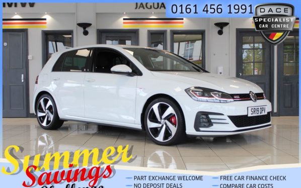 Used 2019 WHITE VOLKSWAGEN GOLF Hatchback 2.0 GTI PERFORMANCE TSI 5d 242 BHP (reg. 2019-03-19) for sale in Hazel Grove