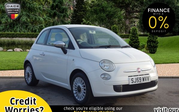 Used 2009 WHITE FIAT 500 Hatchback 1.2 POP 3d 69 BHP (reg. 2009-09-17) for sale in Stockport
