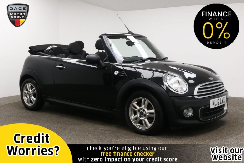 Used 2012 BLACK MINI CONVERTIBLE Convertible 1.6 ONE 2d 98 BHP (reg. 2012-03-30) for sale in Manchester