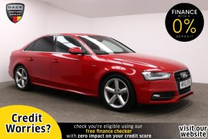 Used 2012 RED AUDI A4 Saloon 2.0 TDI QUATTRO S LINE 4d 174 BHP (reg. 2012-09-01) for sale in Manchester