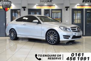 Used 2012 SILVER MERCEDES-BENZ C-CLASS Coupe 2.1 C250 CDI BLUEEFFICIENCY AMG SPORT 2d 204 BHP (reg. 2012-05-25) for sale in Wilmslow