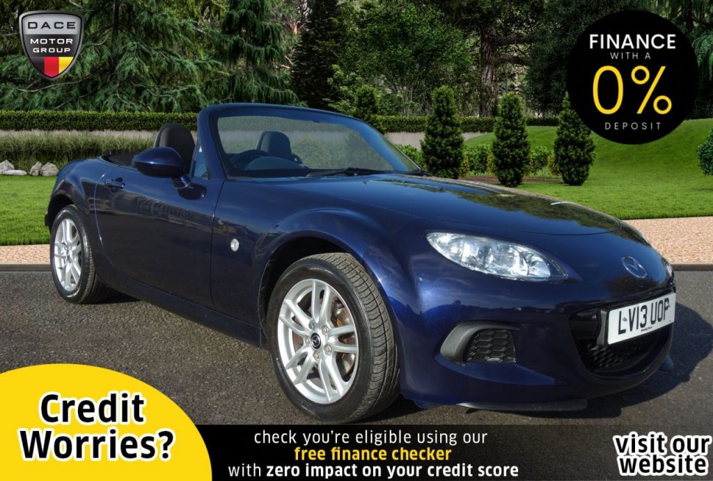 Used 2013 BLUE MAZDA MX-5 Convertible 1.8 I SE 2d 125 BHP (reg. 2013-08-12) for sale in Stockport