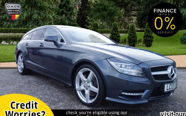 Used 2013 GREY MERCEDES-BENZ CLS CLASS Estate 3.0 CLS350 CDI BLUEEFFICIENCY AMG SPORT 5d 262 BHP (reg. 2013-06-20) for sale in Stockport