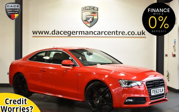 Used 2013 RED AUDI A5 Coupe 3.0 TDI S LINE S/S 2DR AUTO 204 BHP (reg. 2013-10-12) for sale in Altrincham