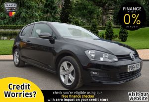 Used 2014 BLACK VOLKSWAGEN GOLF Hatchback 1.4 MATCH TSI BLUEMOTION TECHNOLOGY 3d 120 BHP (reg. 2014-12-19) for sale in Stockport